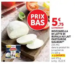 U Express Mozzarella di latte di bufala au lait pasteurise galbani offre