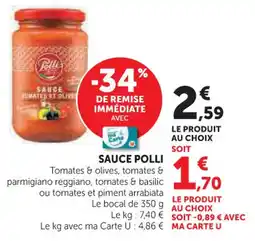 U Express Sauce polli offre