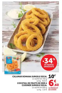 U Express Calamar romana surgele escal offre