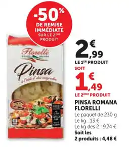 U Express Pinsa romana florelli offre