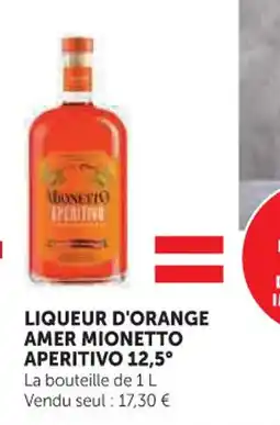 U Express Liqueur d'orange amer mionetto aperitivo 12,5° offre