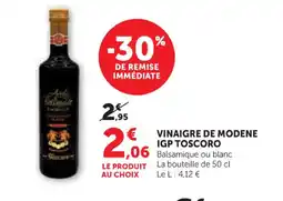 U Express TOSCORO Vinaigre de modene igp offre