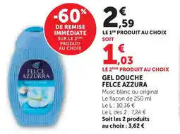 U Express Gel douche felce azzura offre
