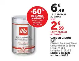 U Express ILLY Cafe en grains offre