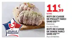 U Express Roti de cuisse de dinde farci sans os offre