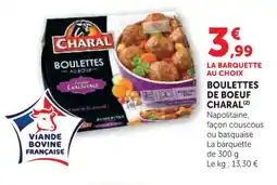 U Express CHARAL Boulettes de boeuf offre