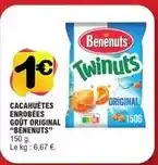 E.Leclerc Bénénuts - cacahuètes enrobées goût original offre