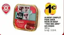 E.Leclerc Tous - aliment complet pour chien riche en boeuf offre