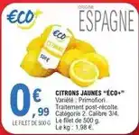 E.Leclerc Citrons jaunes offre