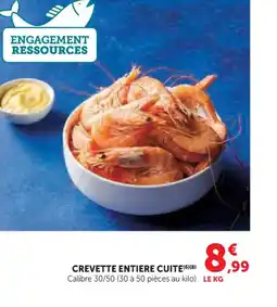 U Express Crevette entiere cuite offre