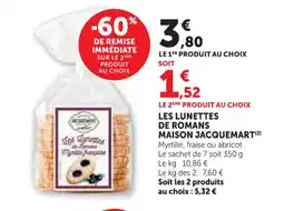 U Express MAISON JACQUEMART Les lunettes de romans offre