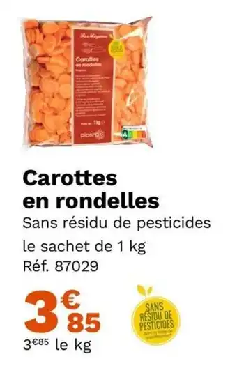 Carottes en rondelles