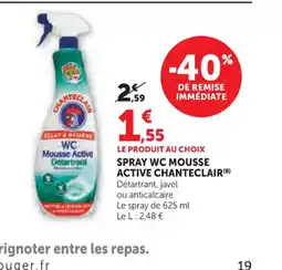 U Express CHANTECLAIR Spray wc mousse active offre