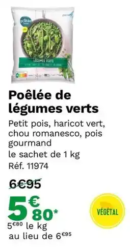 Picard Poêlée de légumes verts offre