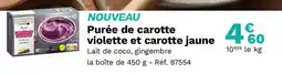Picard Nouveau purée de carotte violette et carotte jaune offre