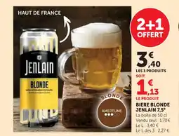 U Express JENLAIN 7,5° Biere blonde offre