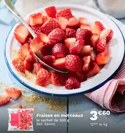 Picard Fraises en morceaux offre