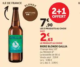 U Express GALLIA Biere blonde offre