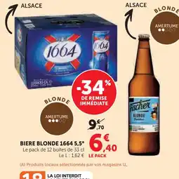 U Express 1664 5,5° Bire blonde offre