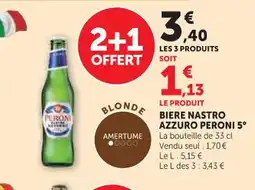 U Express PERONI 5° Biere nastro azzuro offre