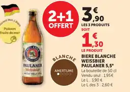 U Express WEISSBIER PAULANER 5,5° Biere blanche offre