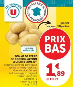 Maximarché Pomme de terre de consommation a chair ferme u offre