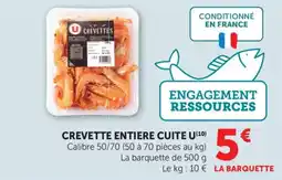 Maximarché Crevette entiere cuite u offre