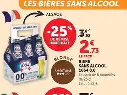 U Express 1664 Biere sans alcool offre