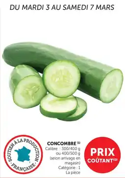 Maximarché Concombre offre