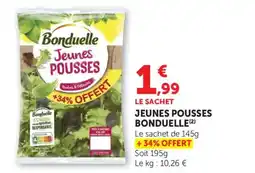 Maximarché Jeunes pousses bonduelle offre