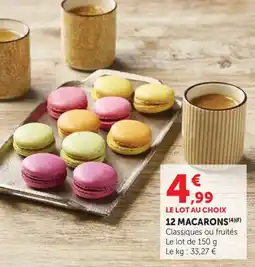 Maximarché 12 macarons offre