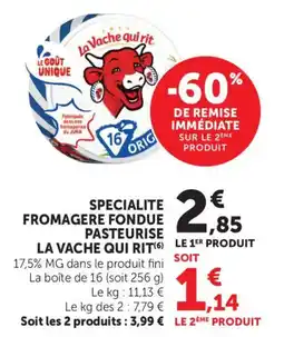 Maximarché Specialite fromagere fondue pasteurise la vache qui rit offre