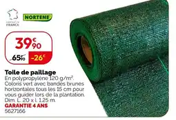 Weldom NORTENE Toile de paillage offre