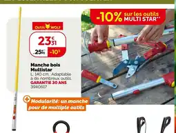 Weldom Manche bois Multistar offre