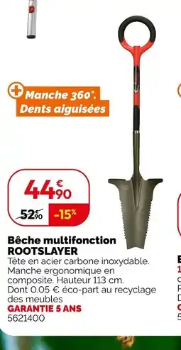 Weldom ROOTSLAYER Bêche multifonction offre