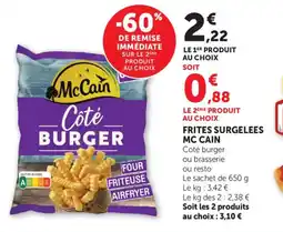 Maximarché Frites surgelees mc cain offre