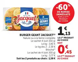 Maximarché Burger geant jacquet offre