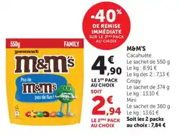 Maximarché M&m's offre
