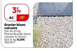 Weldom Gravier blanc calcaire offre