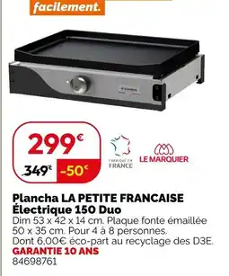 Weldom Plancha la petite francaise électrique 150 duo offre