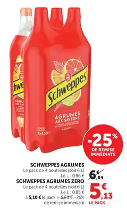Maximarché Schweppes agrumes offre