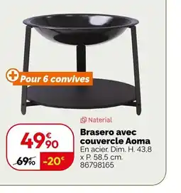 Weldom NATERIAL Brasero avec couvercle Aoma offre