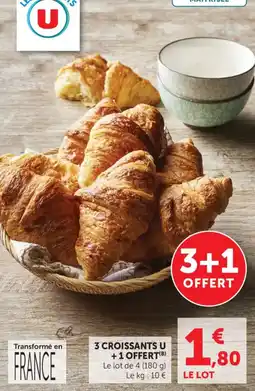 Maximarché 3 croissants u offre