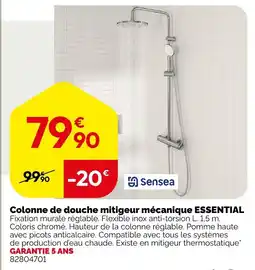 Weldom Colonne de douche mitigeur mécanique offre