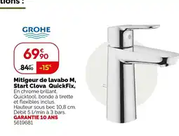 Weldom Mitigeur de lavabo M, Start Clova QuickFix offre