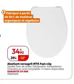 Weldom Abattant versagrit MTK Fast clip offre