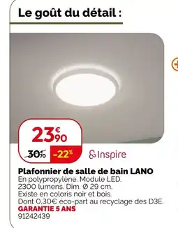 Weldom LANO Plafonnier de salle de bain offre