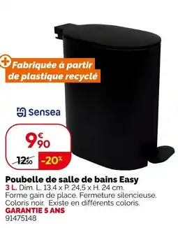 Weldom Poubelle de salle de bains Easy offre