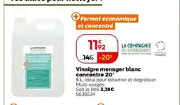 Weldom Vinaigre menager blanc concentre 20° offre