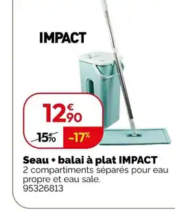 Weldom IMPACT Seau + balai à plat offre
